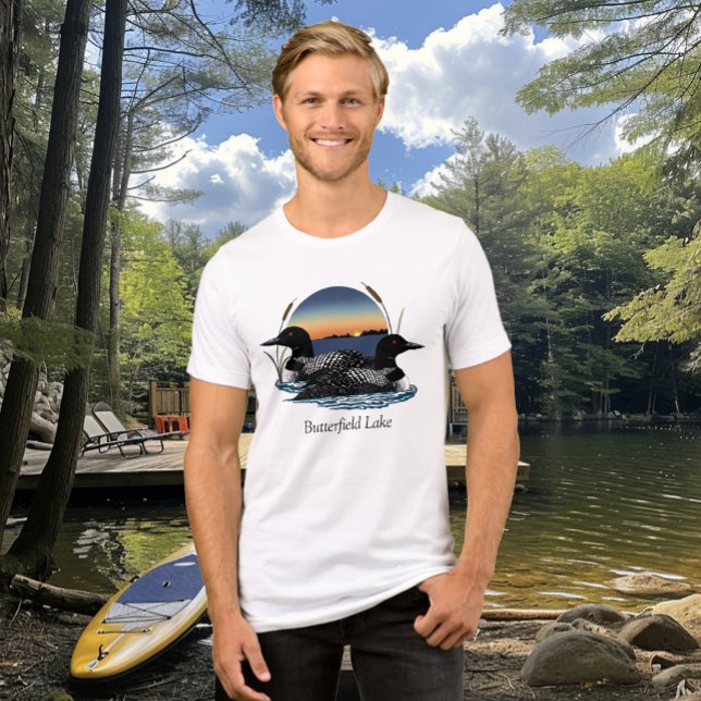 Butterfield Lake Loon Pair Tri-Blend Shirt (Creator Uploaded)
