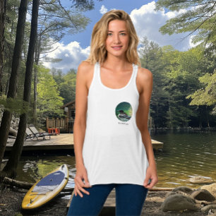 Butterfield Lake White Men Loon Family Tank Top