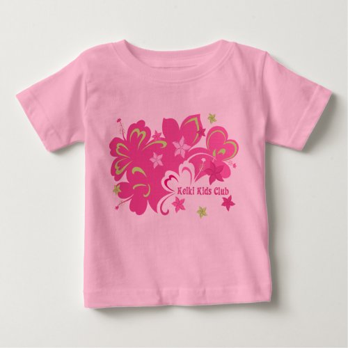 Butterflibiscus Hawaiian Hibiscus and Butterfly Baby T_Shirt