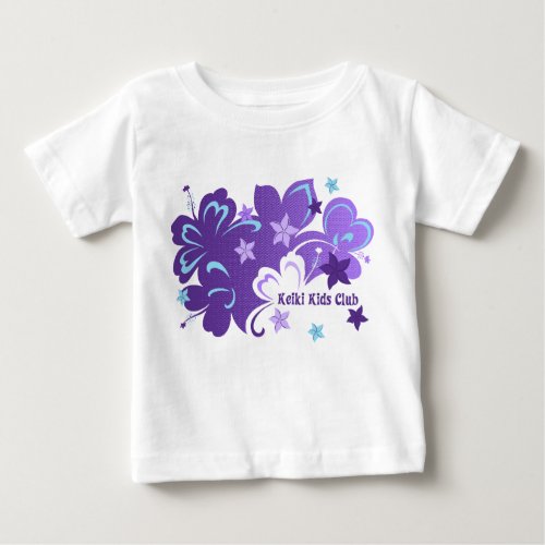 Butterflibiscus Hawaiian Hibiscus and Butterfly Baby T_Shirt