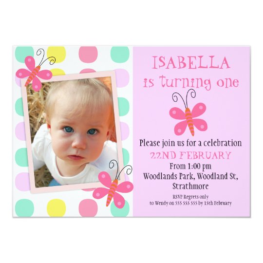 butterflies 1st or 2nd birthday party invitation zazzle com second birthday invite