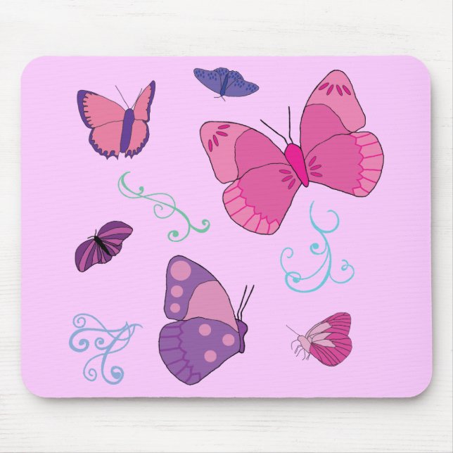 Butterflies 2 mouse pad (Front)