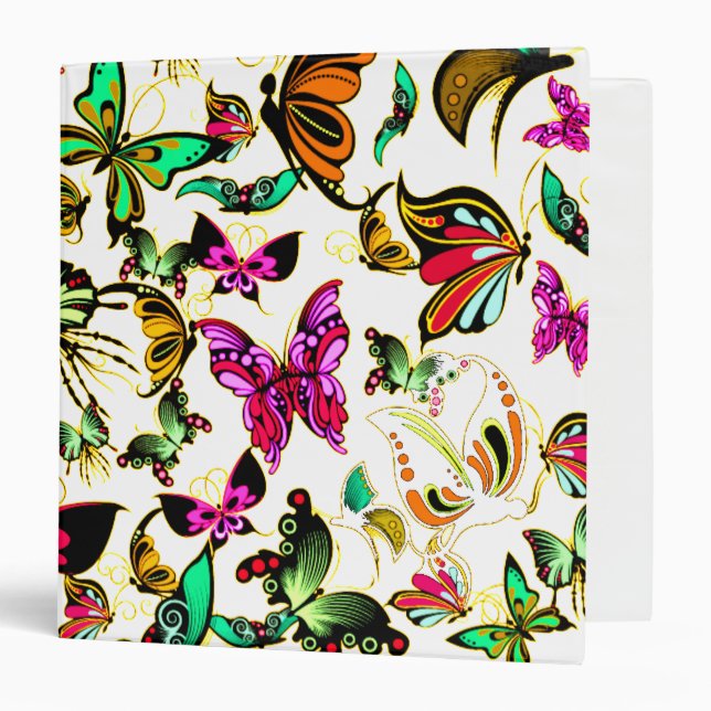 Butterflies 3 Ring Binder (Front/Inside)