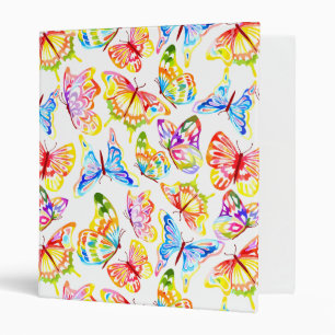 Butterflies 3 Ring Binder