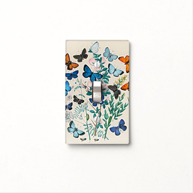 Butterflies, A Kaleidoscope of Butterflies Light Switch Cover (In Situ)