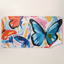 Butterflies abstract painting.