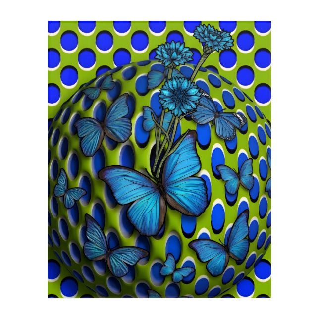 Butterflies Acrylic Print (Front)