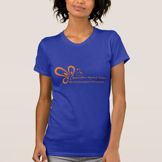 Butterflies Against Violence-Blue T-Shirt