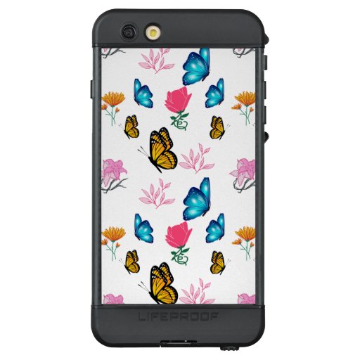 Butterflies and blooming flowers T-Shirt LifeProof NÜÜD iPhone 6s Plus Case
