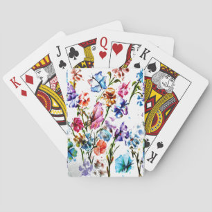 BUTTERFLIES AND BLOOMS PLAYING CARDS