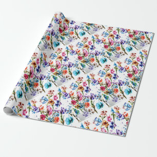 BUTTERFLIES AND BLOOMS WRAPPING PAPER