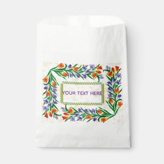 butterflies and blossoms favor bag