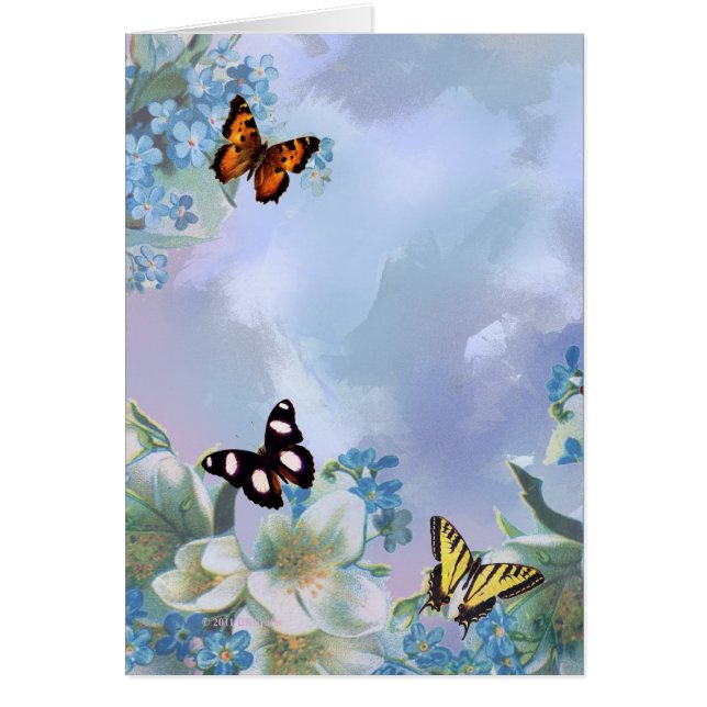 Butterflies and Blues Cards (Front)