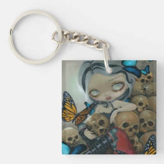 "Butterflies and Bones" Keychain