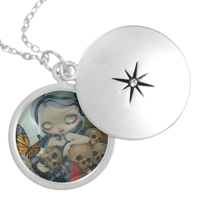 "Butterflies and Bones" Locket (Front)