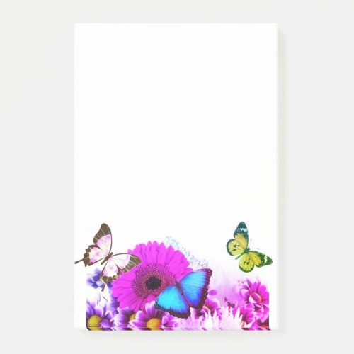 Butterflies and Bouquet Post_it Notes