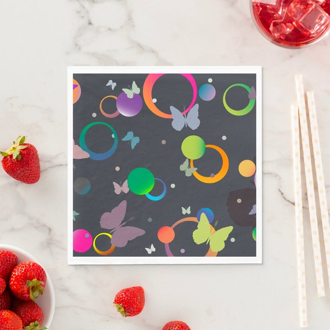 Butterflies And Bubbles Napkins (Creator Uploaded)