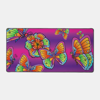 Butterflies and Butterflies Desk Mat