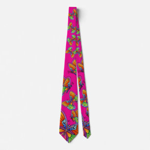 Butterflies and Butterflies Neck Tie