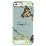Butterflies And Cherry Blossoms Personalized Clear Iphone Se/5/5s Case at Zazzle