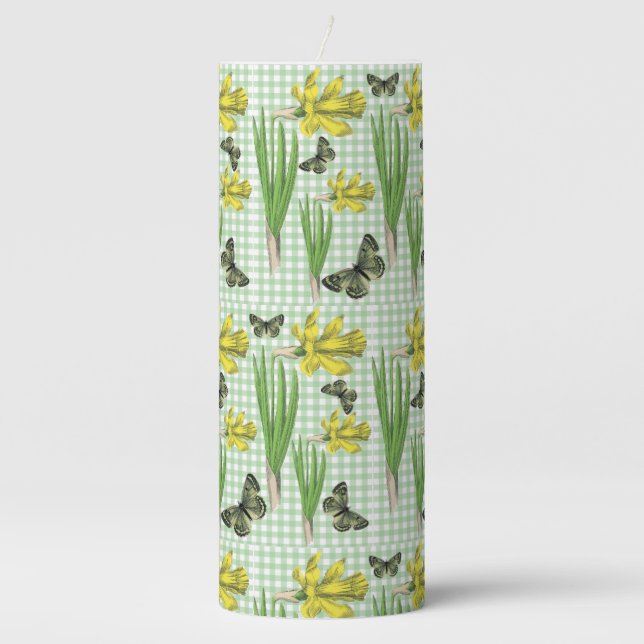 Butterflies and Daffidols Candle (Front)