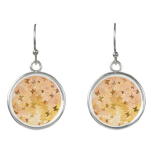 Butterflies and Daisies by Shirley Taylor Earrings