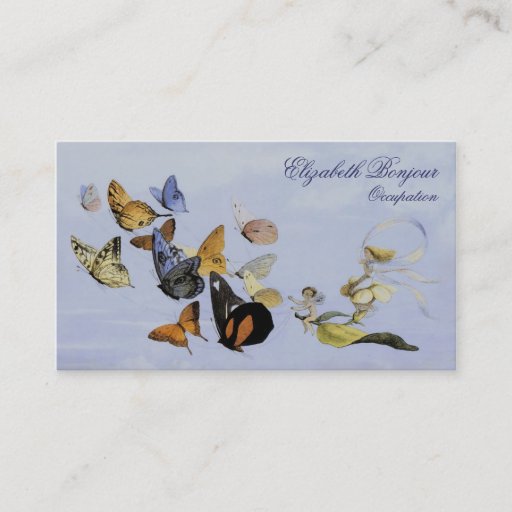 Customizable Butterflies and Fairies ~ Business Cards
