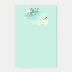 Butterflies and Flower Blossoms Post-it Notes
