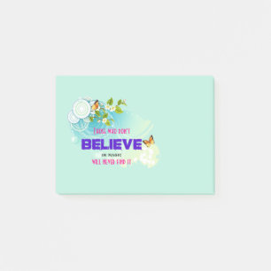 Butterflies and Flower Blossoms with Magic Quote Post-it Notes