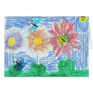 Butterflies and Flowers by John Cards
