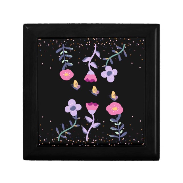 butterflies and flowers gift box (Front)