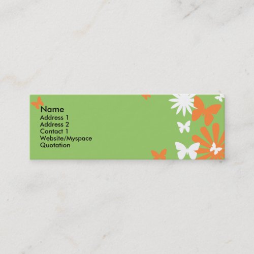 Butterflies and Flowers Business Cards