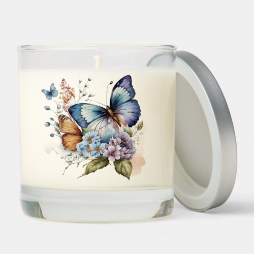 Butterflies and Flowers  Scented Candle