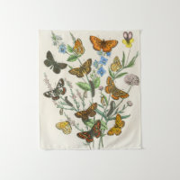 Butterflies and Flowers Vintage Illustration 1