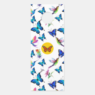 Butterflies and hummingbirds pattern door hanger