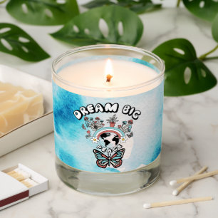 Butterflies and Mushrooms Dream Big positive inspo Scented Candle