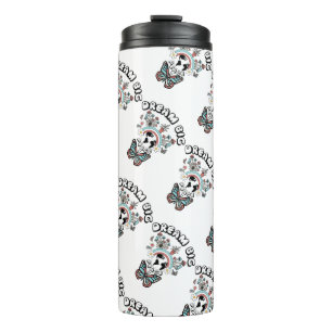Butterflies and Mushrooms Dream Big positive inspo Thermal Tumbler