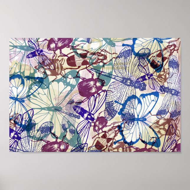 butterflies and other insects poster (Front)