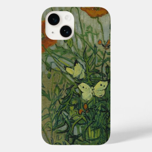 Butterflies and Poppies by Vincent van Gogh Case_Mate iPhone 14 Case