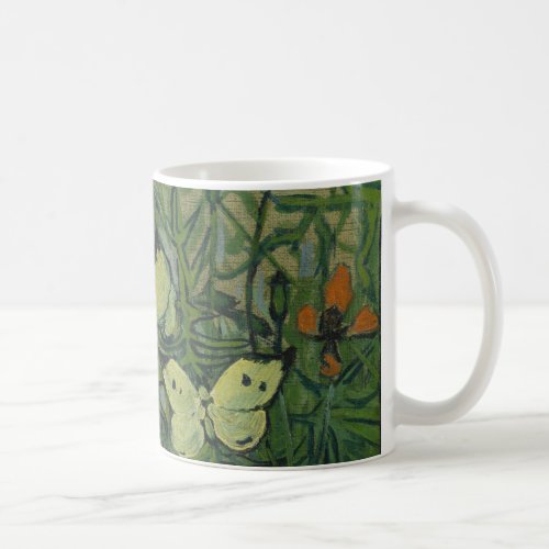 Butterflies and Poppies by Vincent van Gogh Coffee Mug