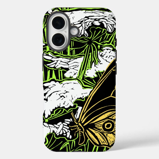 Butterflies and Queen Anne's Lace Case-Mate iPhone Case (Back)