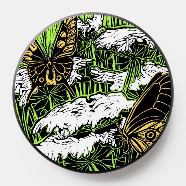 Butterflies and Queen Anne's Lace PopSocket (Popsocket)