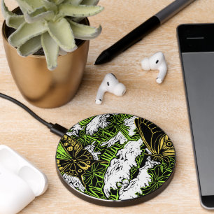 Butterflies and Queen Anne's Lace Wireless Charger