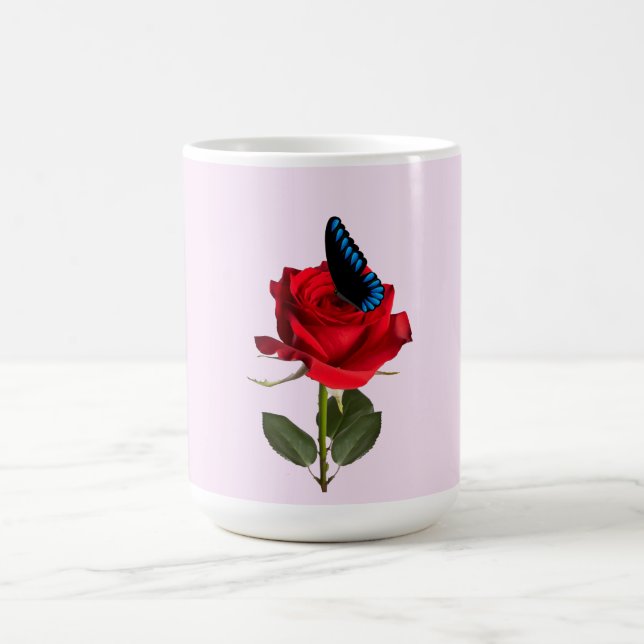 Butterflies and Rose Mug (Center)