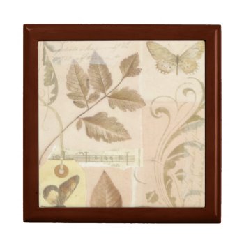 Butterflies And Scrolls Collage Jewelry Box by timelesscreations at Zazzle