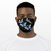 Butterflies and Stars Adult Cloth Face Mask (Worn)