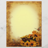 Butterflies and Sunflowers Stationary (Front)
