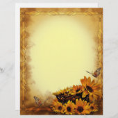 Butterflies and Sunflowers Stationary (Front/Back)
