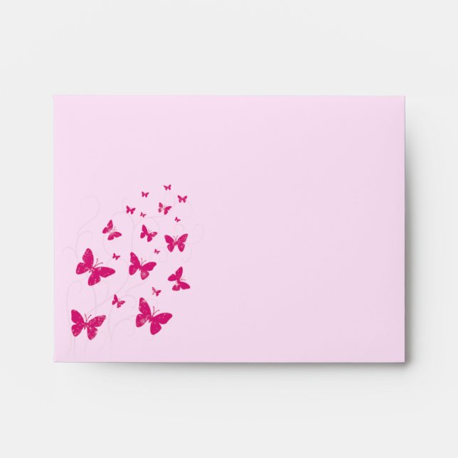 Butterflies and Swirls Envelope (Front)