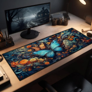 Butterflies And Wildflowers Desk Mat